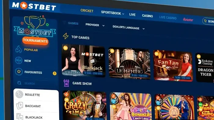 Mostbet live dealer casino