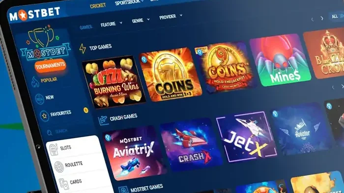 Mostbet slots section